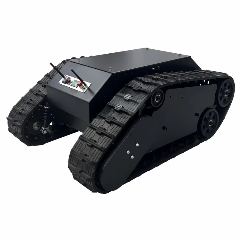 100Kg Large Load RC Tank TS5.0 Metal Chassis Rubber Tracks Overweight 90KG Obstacle Surmounting Tank For ROS STM32 Develop Robot