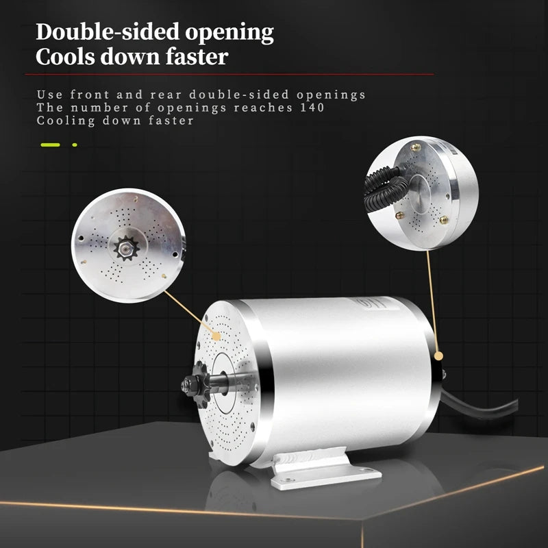 Kunray E-motor Bike Brushless Motor with Controller Conversion Kits 36V 1000w for Scooters Go-Karts Motor 3000w 72v