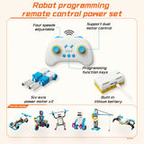 Dr. Luck Remote Control Toys Children's Programming Electric Building Block Robot Mechanical Power Kit Toy Boys and Gils Toy Set