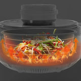 Household new cooking machine.Fully automatic. Intelligent robot. Can be used as a frying pan. Fried rice machine. Cooking pot.