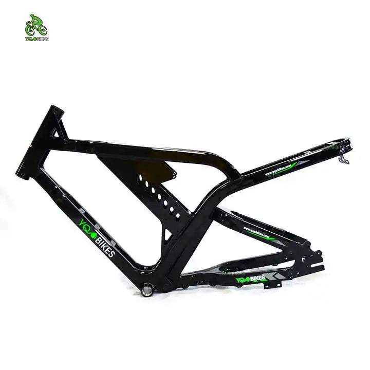 YQEBIKES Full Suspension Beach Bicycle Frame 20Inch Electric Big Tire City Bike Frame Ebike MTB Frameset