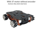 10-25Kg Load RC Tank Metal Mecanum Wheel Robot Car for Arduino Robot DIY Kit with 12V Encoder Motor Ps2 UNO Programmable Robot
