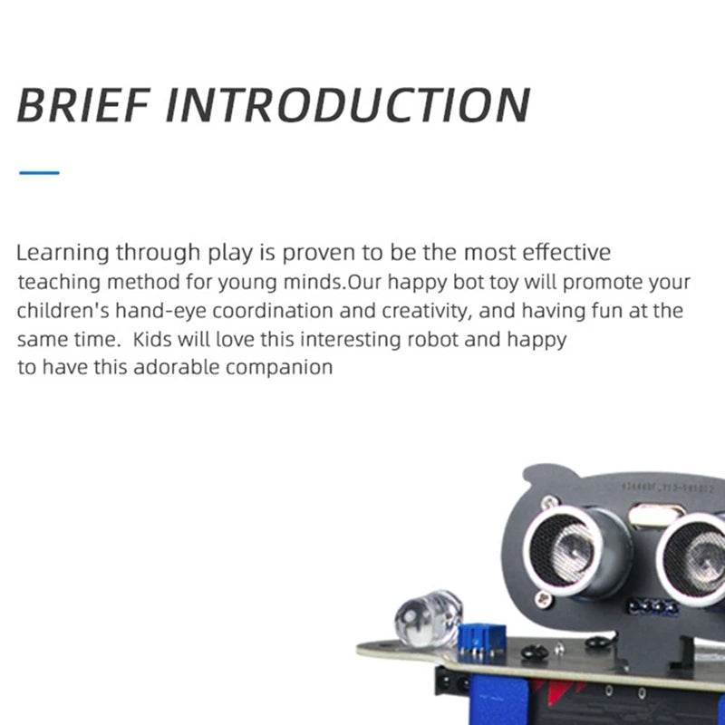Happybot Programmable Robot Mixly +XR Scratch Biped Walking Dance Music Micro:Bit Motherboard APP