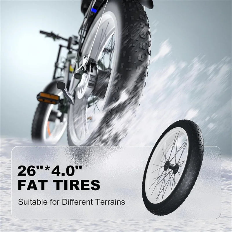 Zeegr S152v  E-Bike Dual 2000W Fat tire Ebike 8 Speed Snow Beach Bike 26*4.0 Fat Tire Taurus Electric Bicycles Full Suspension