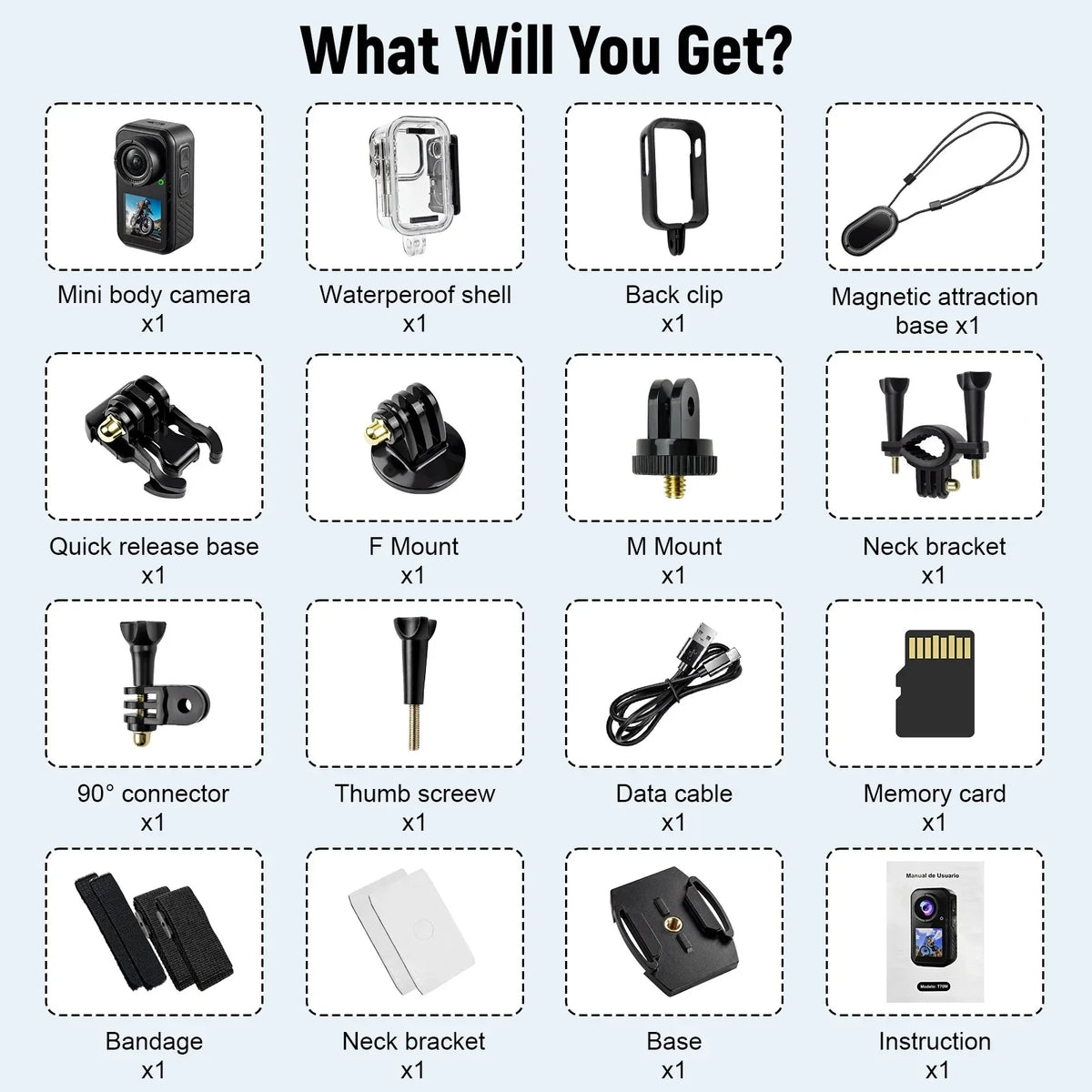 K50S Mini 5K Action Camera with Magnetic Mount