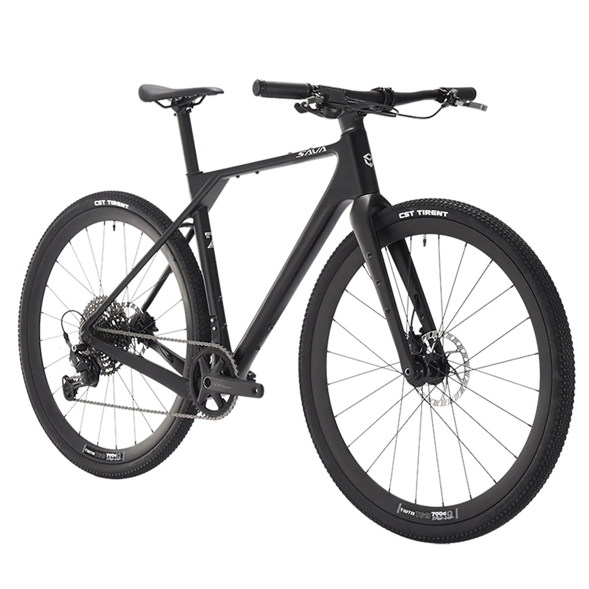 SAVA 2025 New SF6 R21 Carbon Fiber Flat Handlebar Road Bike, Hydraulic Disc Brake Gravel Bike with SHIMANO U6000 11 Speed Kit