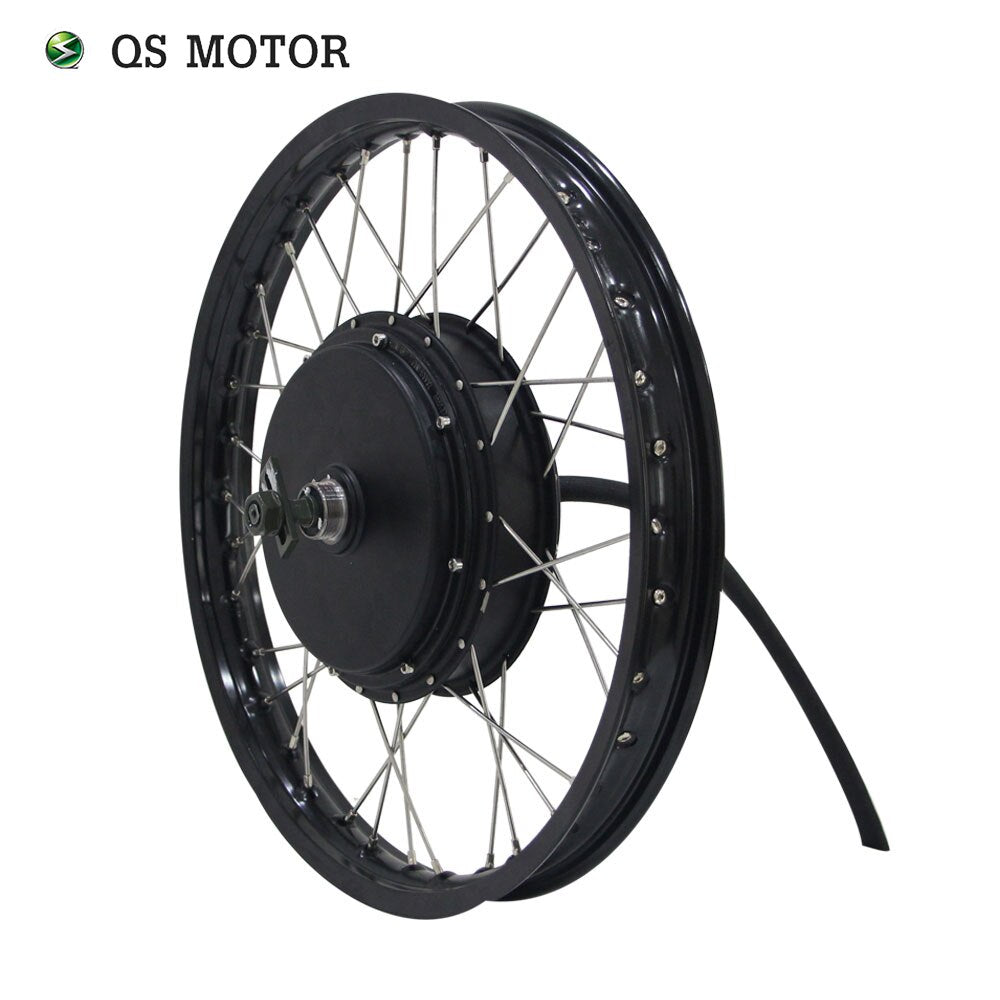QSMOTOR 19*1.6inch Wheel Rim 3kw Electric Bike Spoke Hub Motor And Aabvoton SIA7230 Controller For Electric Bicycle