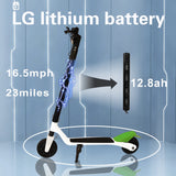 ES2 Electric Scooter 8.5 inch Tire EScooter 250W Motor 25km/h Max Speed 36V12.5Ah LG Battery 35km Mileage Sharing Scooters Italy