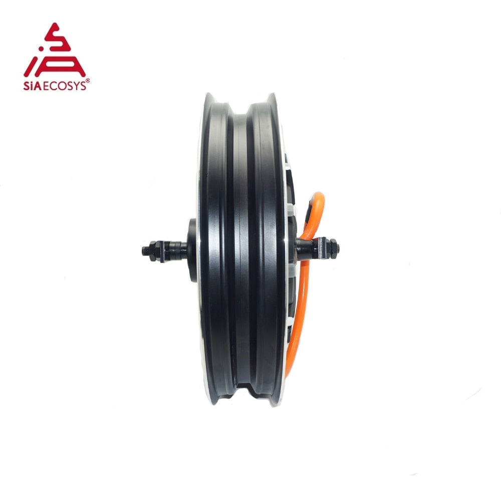 QSMOTOR/SIAECOSYS 16X2.75inch 260 V1.4 4000W 50H Motor with SIAYQ72120 Controller Electric Motorcycle BLDC Wheel Hub Motor