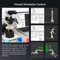 DOFBOT PRO 6DOF Robotic Arm ROS Python Programming Learning Kit with 3D Deep Point Cloud Recognition Gripping for Jetson Orin