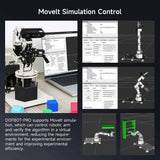 DOFBOT PRO 6DOF Robotic Arm ROS Python Programming Learning Kit with 3D Deep Point Cloud Recognition Gripping for Jetson Orin