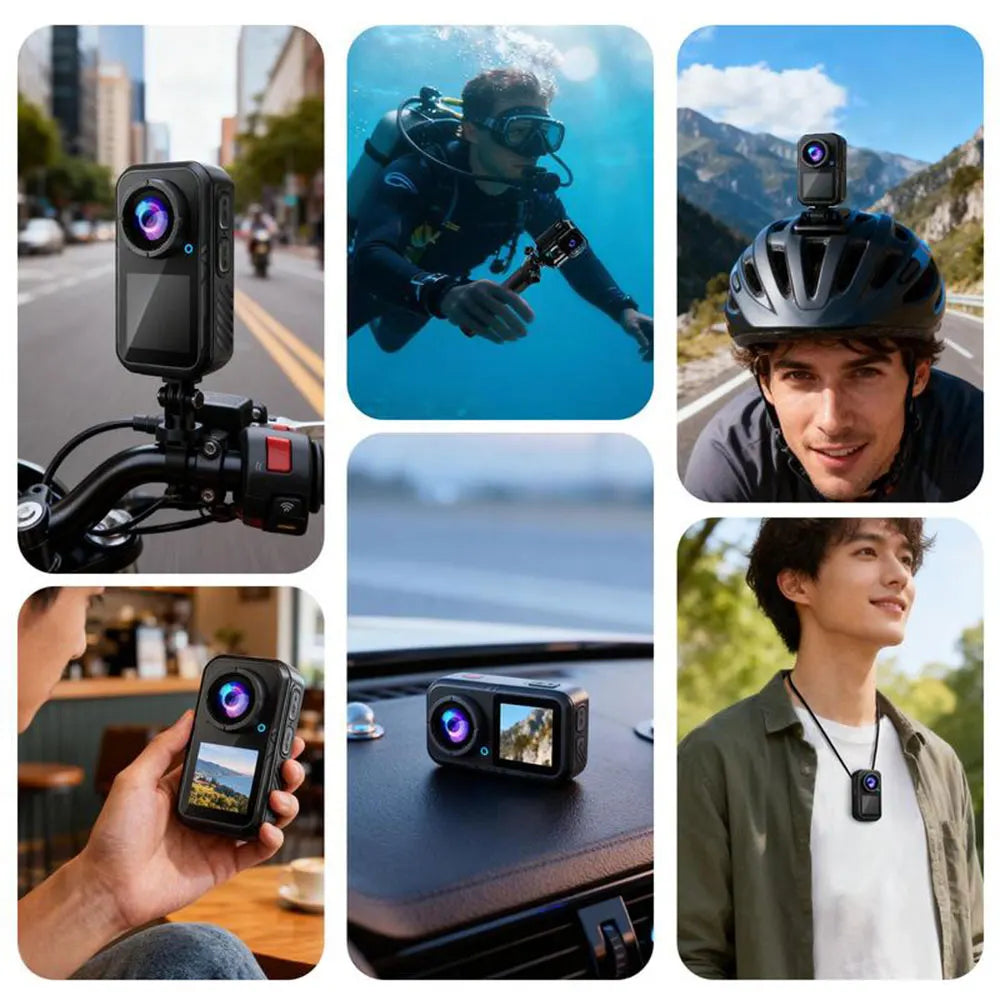 K50S Mini 5K Action Camera with Magnetic Mount