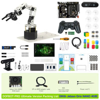 DOFBOT PRO 6DOF Robotic Arm ROS Python Programming Learning Kit with 3D Deep Point Cloud Recognition Gripping for Jetson Orin