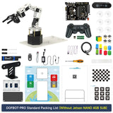 DOFBOT PRO 6DOF Robotic Arm ROS Python Programming Learning Kit with 3D Deep Point Cloud Recognition Gripping for Jetson Orin