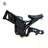 175mm Dropout Adult DIY Electric Bicycle Full Suspension 18650 20inch Fat Mountain Electric Bike Frameset：Battery Box+Frame+Seat