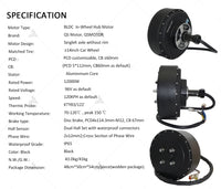 Electric Car Conversion Kit 12000W 12kw 273 70H V4 96V 130kph E-Car Hub Motor Conversion Kits