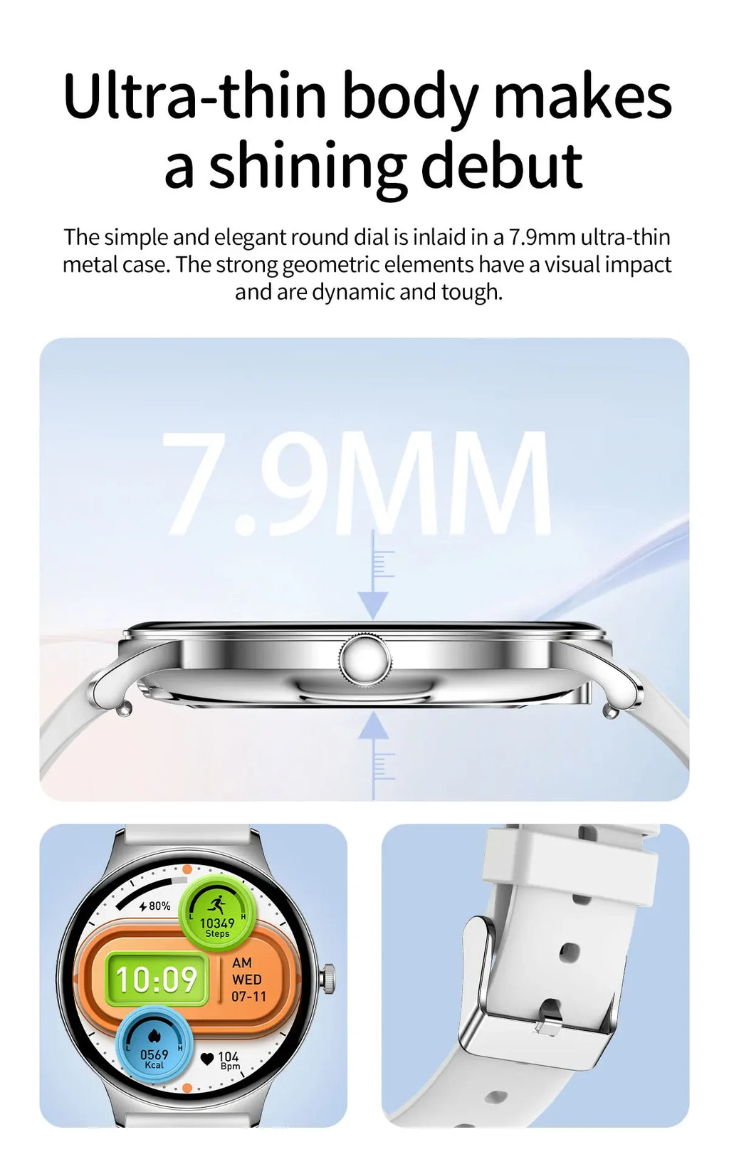Gaines V89 Women Smart Watch 1.43inch Amoled Large Screen Bluetooth Calling Health Monitoring DA09 Fashion Ladies Smartwatch