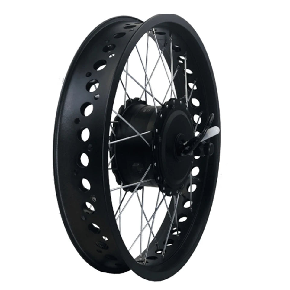 Fat Tire Electric Bike Kit 36V/48V 500W - Snow & Sand E-Bike Hub Motor Kit (20", 24", 26" × 4.0")