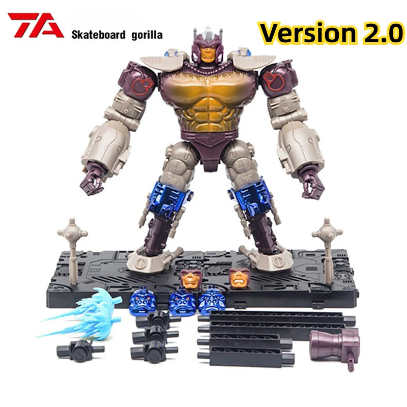 IN STOCK TransArt Toys TA BWM-02 BWM02 2.0 Version Fine Coating Skateboard Gorilla OP COMMANDER Robot Action Figures Toys Gift