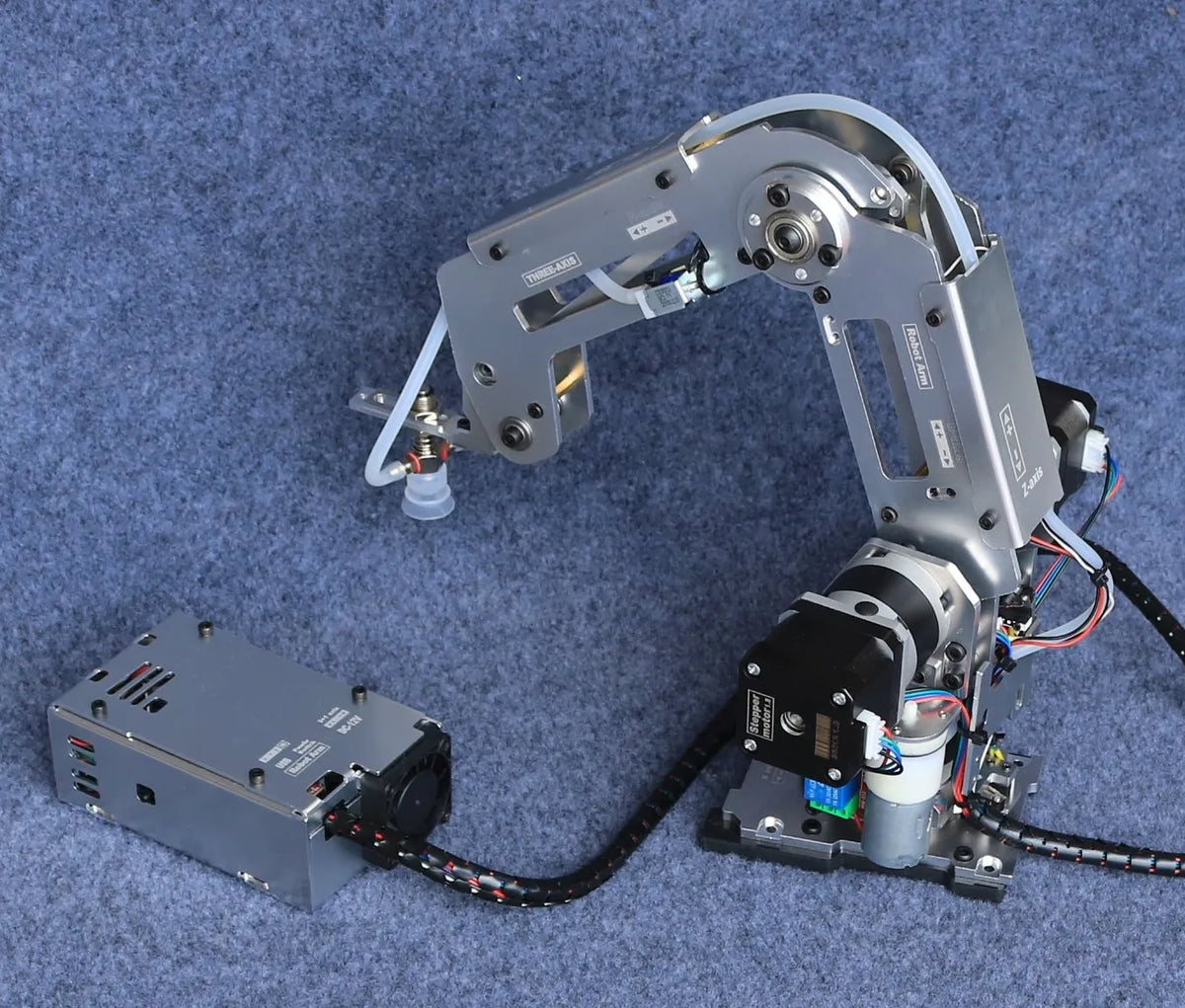 Multi Axis Robotic Arm Industrial Stepping Metal Manipulator For Arduino 2560 Robot DIY Kit with Suction Cup/Stepper Motor Claw