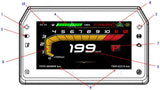 SIAECOSYS Adjustable TFT T15 with CAN-BUS Communication Speedometer for Electric Scooter Optional Instrument LCD Display