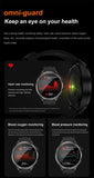 Gaines DK69 Smart Watch 1.85inch Large Screen Bluetooth Calling Health Monitoring AI Voice Compass Men Women Outdoor Sports Smart