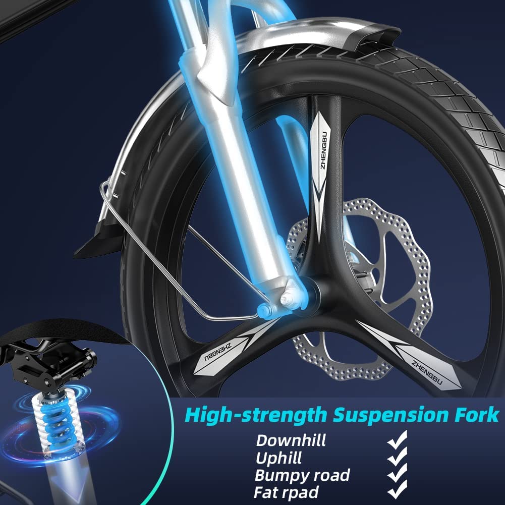 ZHENGBU X6  Electric Bicycle 500W 48V10ah Graphene Lithium Battery 20 Inch Foldable Electric Bike High Quality Aluminum Alloy Pedal Ebike