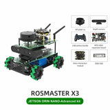 ROSMASTER X3 ROS2 Robot Mecanum Wheel Aluminum Alloy Frame Autopilot Lidar Mapping for Jetson NANO Orin NX Orin NANO RaspberryPi