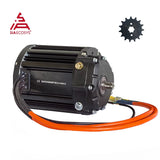 QSMOTOR QS138 90H V3 with 1:2.35 gear box Rated 4KW 7200rpm Mid Drive Motor Kits with EM200-2SP Controller 200A 600A