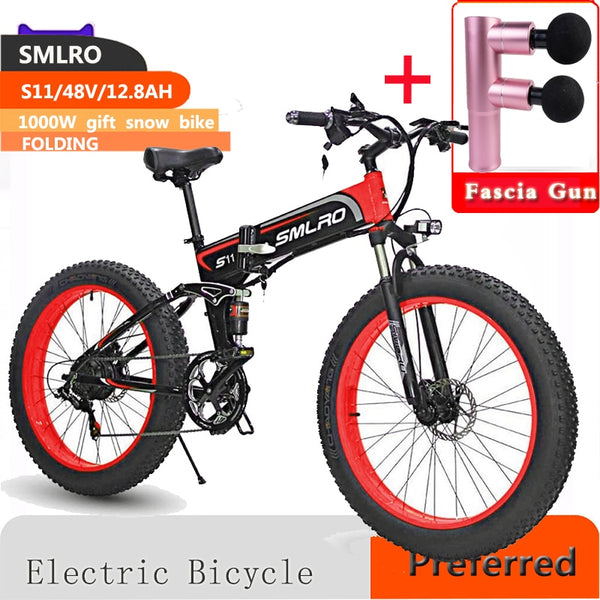 Powerful SMLRO S11 1000W Folding Ebike Convenient and Durable Aluminum Powerful SMLRO S11 1000W Folding Ebike Convenient and Durable Aluminum