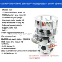 Ballbot Ball Balance Robot Self-Balance Robot Kit for STM32 Programmable Robot App Parameter Adjustment And Wheel Group Module