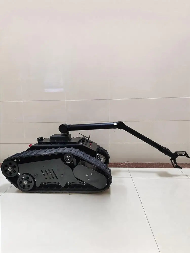 100Kg Large Load RC Tank TS5.0 Metal Chassis Rubber Tracks Overweight 90KG Obstacle Surmounting Tank For ROS STM32 Develop Robot