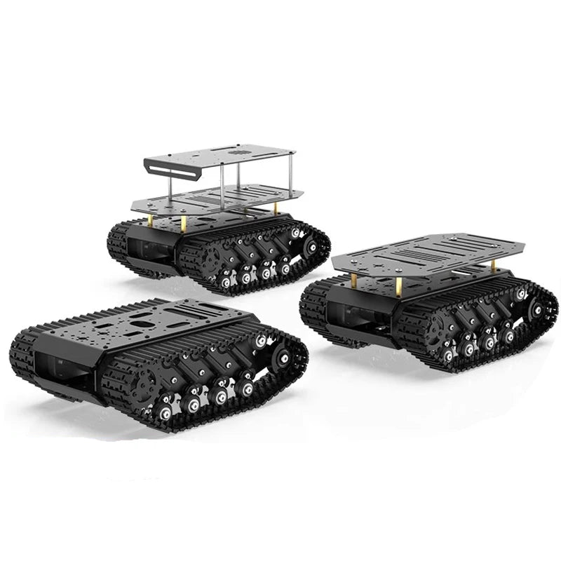 10KG Payload Metal Shock Absorption Tank Chassis with Suspension Robot Coding Motor Intelligent Car for Arduino