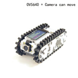 ESP32 S3 Mini Car Metal Tank Chassis Tractor Crawler App/Handle Control Scout Trolley Tank for ESP32 Vscode Programmable Robot