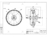 QSMOTOR 17x4.25 inch 273 8000W V3 72V 120kph High Speed E-Motorcycle Spoke Hub Motor with ND72700 Controller Conversion Kit