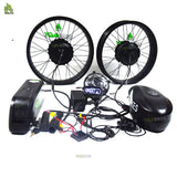 DIY Fat ebike kit Double Battery Front 1000W Rear 2000W ebike Conversion Kit for All 20*4.0 ebike MTB Electric Bike YQEBIKES