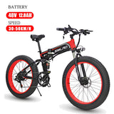 Powerful SMLRO S11 1000W Folding Ebike Convenient and Durable Aluminum Alloy Fat Electric Bicycle for Men and Women