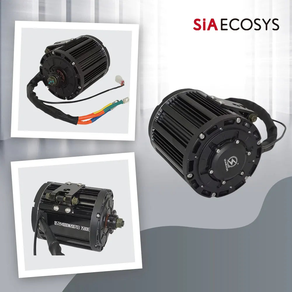 QSMOTOR QS138 90H 4000W 7500W 72V Mid Drive Motor IPM PMSM 100KPH for Electric Motorcycle ATV