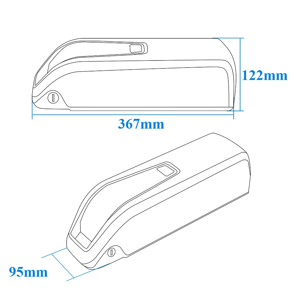 Emoko C91 Hailong 21700 Cell e-bike battery pack 48V 20Ah for Itstands U16 Folding Ebike with 30A BMS 3A Charger