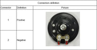 SIAECOSYS Loud 12V General Motorcycle Electric Horn Round Speaker Suitable for Bicycle Scooter Motorcycle in 105dB