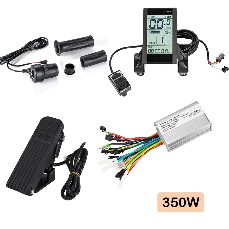 Ebike Brushless Controller Display with Pedal 36V 48V 350W 500W Electr ...