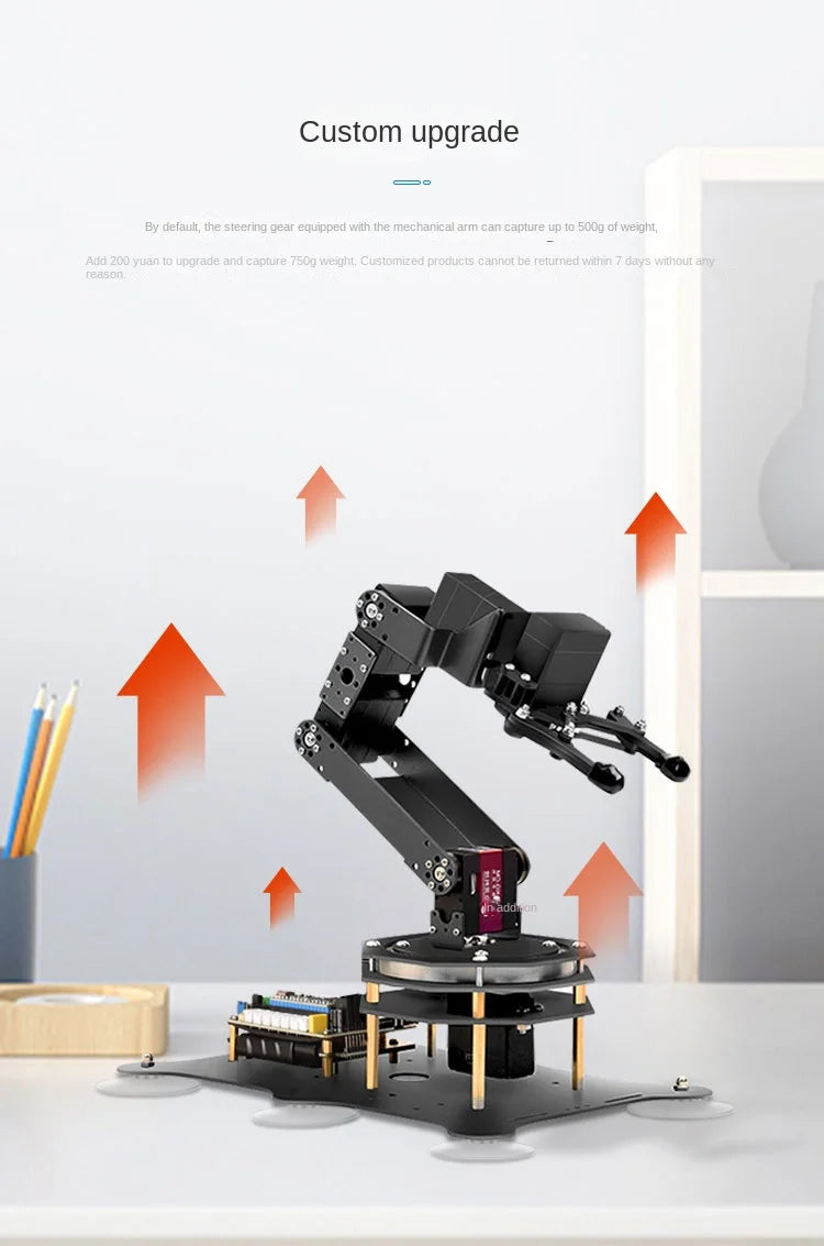6 DOF Robotic Arm with Metal Claw MG996R 180 Degree Rotating Base for STM32/For Arduino Robot DIY Kit Programmable Robot Arm