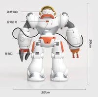 2023 New Intelligence Robots , Walk, Singing, Dance, Launch Bullet, RC Robot Toys For Boy Birthday Gift