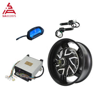 QSMOTOR 17X6.0inch 12000W V4 96V 157kph hub Motor with ND96850 Far Driver Controller for Electric Motorcycle