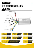 KT LCD3 Display 15A/17A/22A/30A/35A Brushless Controller Electric Bicycle Conversion Kit Parts Display For KT Controller