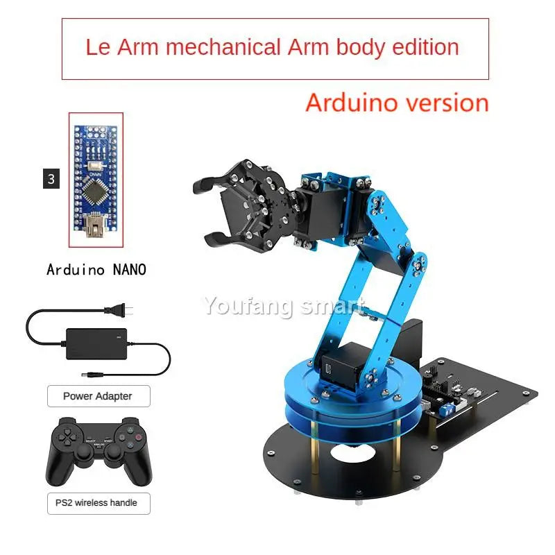 NANO/STM32 6 DOF Robot Metal Alloy Mechanical Arm for Arduino Robot DIY Kit to Ps2/Somatosensory Gloves Programmable Robot Arm