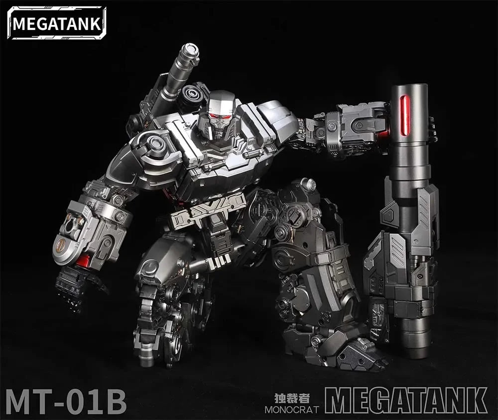 New Transformation Toys Robot Megatank MT01B Monocrat Megat-tron Tank Transform Robot MT-01B Dark Ver. Action Figure in stock