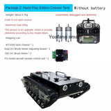30kg Load RC Tank Chassis Metal Track 12VDC Motor Shock Absorption for STM32 Controller with FS Handle Programmable Robotic Car