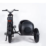 20 Inch Electric Power-Assisted Bicycle 48V/15AH Battery 750W Motor Electric Side Tricycle Children Side Bucket