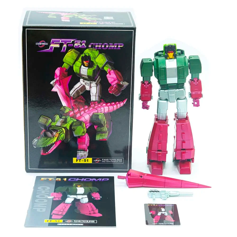 New Transformation Toys Robot FansToys FT-51 FT51 Chomp G1 MP Skullcruncher Crocodile Dragon Action Figure toy in stock
